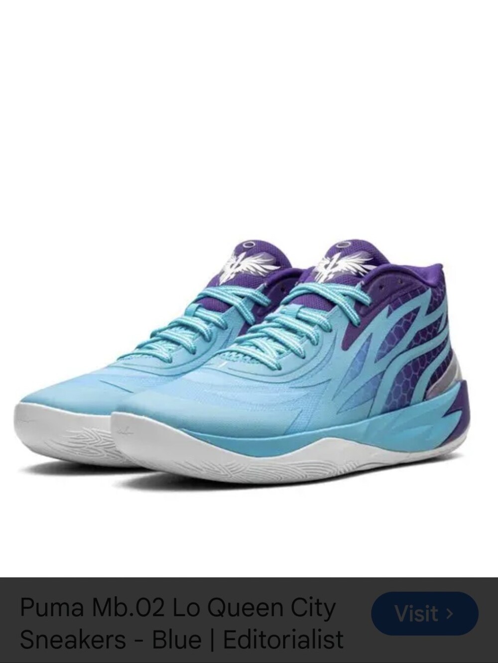 PUMA MB.02 Lo "Queen City" sneakers Size 11 Lamelo Ball Fade Violet Basketball